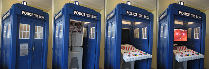 Building a MAME console inside a TARDIS